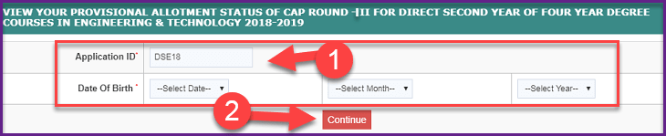 Direct Second Year Engineering Additional Round Option Form Filling Procedure, Vacancy Details, Provisional Allotment. 3 Direct Second Year Engineering Additional Round Process In Hindi