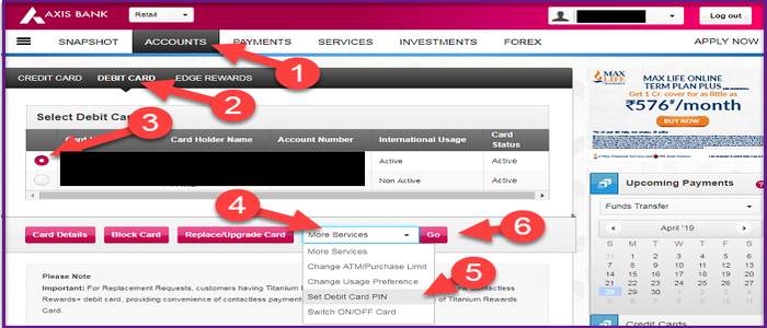 Axis Bank Debit Card Pin Forgot कैसे करे ! Without ATM Axis ATM Card Pin बदलने के तरीके. 1 axis debit card pin change kaise kare