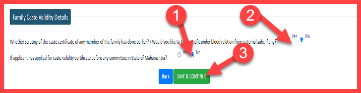 SC /VJNT /SBC /OBC Caste Validity Online Form Apply कैसे करे | CCVIS bartievalidity.maharashtra.gov.in Caste Validity Application. 7 certificate family caste validity online form details