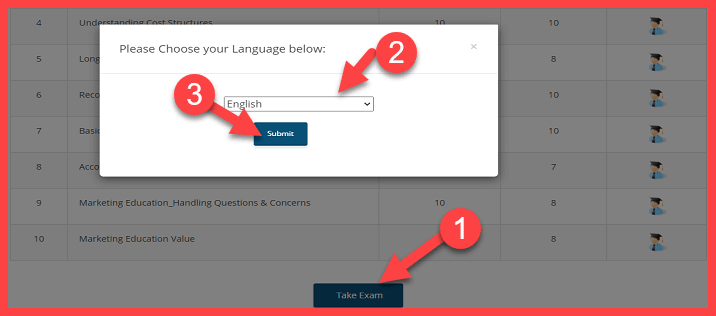TEC Final Exam 2023 Process CSC TEC Final Online Exam Live कैसे देते है. 2 TEC Final Exam Language Setting And Take Exam